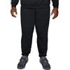 Fruit of the Loom Big & Tall Eversoft Fleece Elastic Bottom Sweatpants with Pockets, Relaxed Fit, Moisture Wicking, Breathable Pantaloni da Tuta, Erica, Nero, XX-Large Grande Uomo