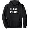 Support Your Favorite Team by MJ Squadra Pietro Felpa con Cappuccio, Unisex per Adulti, Nero, L