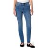 Amazon Essentials Jeans Skinny da Donna Elasticizzati a Vita Medio Alta, Blu Medio, 40