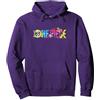 One Piece Anime Pirate Life Cappello di Paglia Pirati Logo Felpa con Cappuccio, Unisex per Adulti, Viola, S
