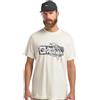 Jack Wolfskin Brand T M T-Shirt, Wood Cotton White, L Uomo