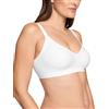 Warner's Benefici Beati delle Donne ascelle-Levigante con Senza Cuciture Stretch Senza Fili Leggermente Foderato Comfort Bra Rm3911w, Bianco, M