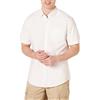 Amazon Essentials Camicia Oxford a Maniche Corte in 100% Cotone Vestibilità Regolare Uomo, Bianco, L