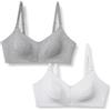 Amazon Essentials Reggiseni Premaman in Jersey Misto Cotone con Apertura a Clip Supporto per l'Allattamento Donna, Confezione da 2