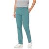 Amazon Essentials Pantaloni Chino Casual Elasticizzati da Indossare Tutto Il Giorno, vestibilità Aderente Uomo, Verde Scuro, 29W / 32L