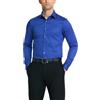 Van Heusen Camicia da Uomo Slim Fit Flex Collare Elasticizzato Tinta Unita, Blu Reale, 38 cm Collo 81 cm- 84 cm Manica