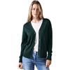 Cecil B253786 Cardigan a Maglia fine, Verde Fuoco, XS Donna
