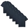Amazon Essentials Uomo Scollo a V a maniche corte regular fit, Pacco da 6, Blu Marino, S