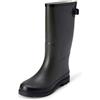 Amazon Essentials Stivali Wellington Alti e Impermeabili Donna, Verde Oliva, 35 EU