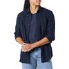 Amazon Essentials Camicia in Flanella a Maniche Lunghe Uomo, Blu Marino, L