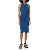 Amazon Essentials Vestito Effetto Portafoglio con Collo Ritorto e Incrocio Smanicato Donna, Bluette Floreale, XL