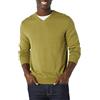 Amazon Essentials Maglione da uomo con scollo a V (disponibile nelle taglie Big & Tall), verde oliva dorato, S