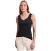 Street One 3231945 Top Basic con Scollo a Cuore Donna (Confezione da 1), Nero, 48