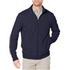 Amazon Essentials Felpa con Collo a Lupetto Leggera in Spugna Francese con Cerniera Integrale Uomo, Blu Marino Scuro, L