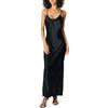 The Drop Maxi Abito Sottoveste da Donna Lana, Nero, XL