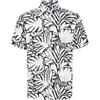 JACK&JONES PLUS Jorjoshua Aruba Shirt SS Pls Camicia a Maniche Corte, Cloud Dancer/AOP: Astratto, XXXXXL Uomo