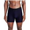 Under Armour Boxer Tech da Uomo, 15,2 cm, Confezione da 1, Blu Navy Mezzanotte Tinta Unita, Large