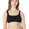 Amazon Essentials Top Bikini con Scollo Quadrato Donna, Nero Slavato, 44