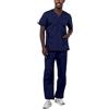 ADAR Medical Uniforms Adar Universal Divise sanitarie Unisex - Divise ospedaliere con Cordoncino - 701 - Navy - 4X