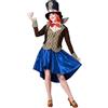 ATOSA | Costume Cappellaio Matto | Include cappello a cilindro, papillon, gilet, giacca e gonna | Colorato | Eccentrico e spensierato | Ideale per Carnevale, Halloween e feste a tema | Taglia M-L