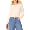 Amazon Essentials Cardigan con Bottoni in Mohair Sintetico, Vestibilità Classica Donna, Crema, L