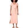 Amazon Essentials Abito a Maglietta Medio a Maniche Corte con Cintura Donna, Rosa Corallo, XL