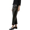 Comma Pantaloni Flared Leg Effetto Pelle, Nero, 42