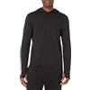 Amazon Essentials Tech Tech - Maglietta da uomo, a maniche lunghe, con cappuccio, taglia S, colore: Nero