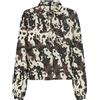 ONLY Onlnova Life Vis L/S Tyla Bow Top, Chocolate Lab, L