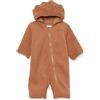 Amazon Essentials Tuta inpile Sherpa con bandierine Unisex Bimbi, Caramello Chiaro, 3-6 mesi