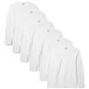 Amazon Essentials Magliette Intime a Girocollo vestibilità Aderente Uomo, Confezione da 6, Bianco, XXL
