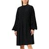 Replay W9102 Vestito, 010 Nero/Bianco Naturale, S Donna