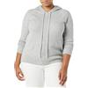 Amazon Essentials Maglione Pullover con Cappuccio Morbido al Tatto Donna, Grigio Puntinato, L