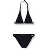 Haute pression Set Due Pezzi Ragazza Tinta Unita Bikini, Nero, 8 Anni