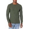 Amazon Essentials Serafino a Nido D'Ape a Maniche Lunghe Regular Fit Uomo, Verde Oliva Puntinato, S