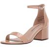 Amazon Essentials Sandali con Tacco e Due Cinturini Donna, Beige, 41.5 EU