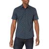 Amazon Essentials Camicia Slim-fit A Maniche Corte Con Bottoni E Stampa Uomo, Blu Marino Bianco Stampa Ancore, L