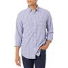 Amazon Essentials Uomo Camicia Casual in Popeline a Maniche Lunghe vestibilità Regular