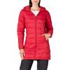 Amazon Essentials Piumino con Cappuccio Ripiegabile, Leggero e Idrorepellente (Disponibile in Taglie Forti) Donna, Rosso Papavero Brillante, XXL