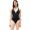 Tommy Hilfiger Costume da Bagno Donna One Piece Allacciatura sul Collo, Nero (Black), XS