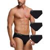 POMPEA 3 Pezzi Slip Uomo in Cotone Elasticizzato Seamless, Mutande con Cinturino Elastico Logato