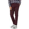 Amazon Essentials Pantaloni Chino Casual Elasticizzati, Vestibilità Skinny Uomo, Bordeaux, 36W / 29L