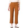 Amazon Essentials Pantaloni Kaki a Gamba Larga Slim a Vita Alta alla Caviglia Donna, Caramello, 46-48 Lungo