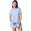 Calvin Klein Set Maglietta Corta da Donna S/S LV00QS7576, Blu (Frozen Fjord W Trail Stripe), S, Blu (Frozen Fjord W Trail Stripe), S