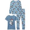 Amazon Essentials Disney | Marvel | Star Wars Set di Pigiama da Notte Attillati in Cotone Unisex Bambini e Ragazzi, Nightmare Santa Jack, 3 Anni