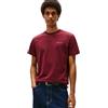 Tommy Jeans Uomo T-Shirt Maniche Corte Linear Chest Tee Slim Fit, Rosso (Red Wine), XXL