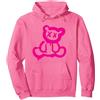 EMF Abbigliamento da Strada Graffiti Bear Felpa con Cappuccio, Unisex per Adulti, Rosa Acceso, M