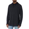 Amazon Essentials Felpa con Cappuccio Pullover Termica in Tessuto a Ringrossi a Maniche Lunghe Uomo, Nero, 3XL