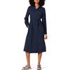 Amazon Essentials Abito Chemisier Midi a Maniche Lunghe in Georgette Donna
