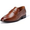 Amazon Essentials Mocassini Penny con Punta Squadrata e Cucitura Frontale Uomo, Tan, 45 EU